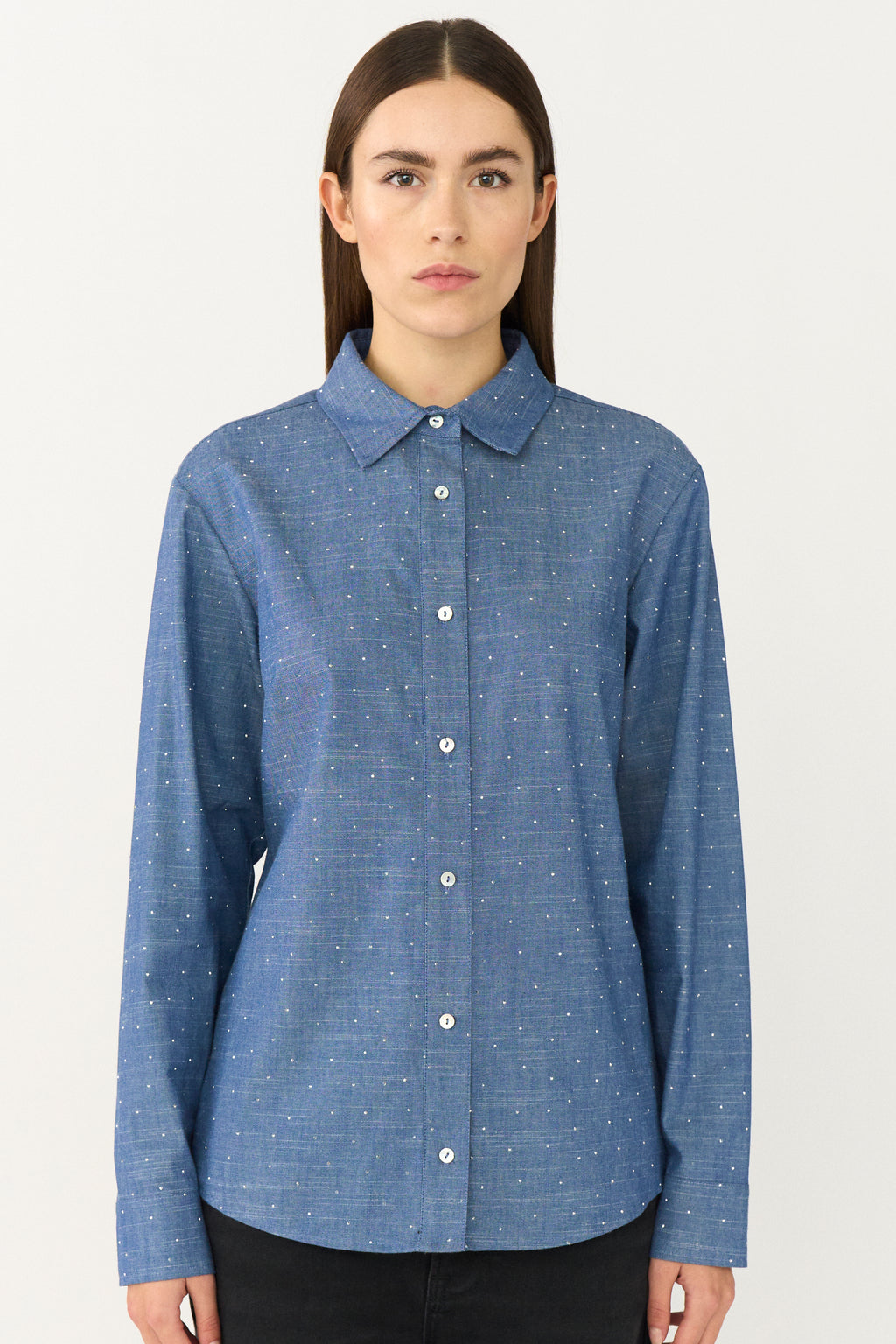 PD-Becca Denim Studs Shirt – Pieszak