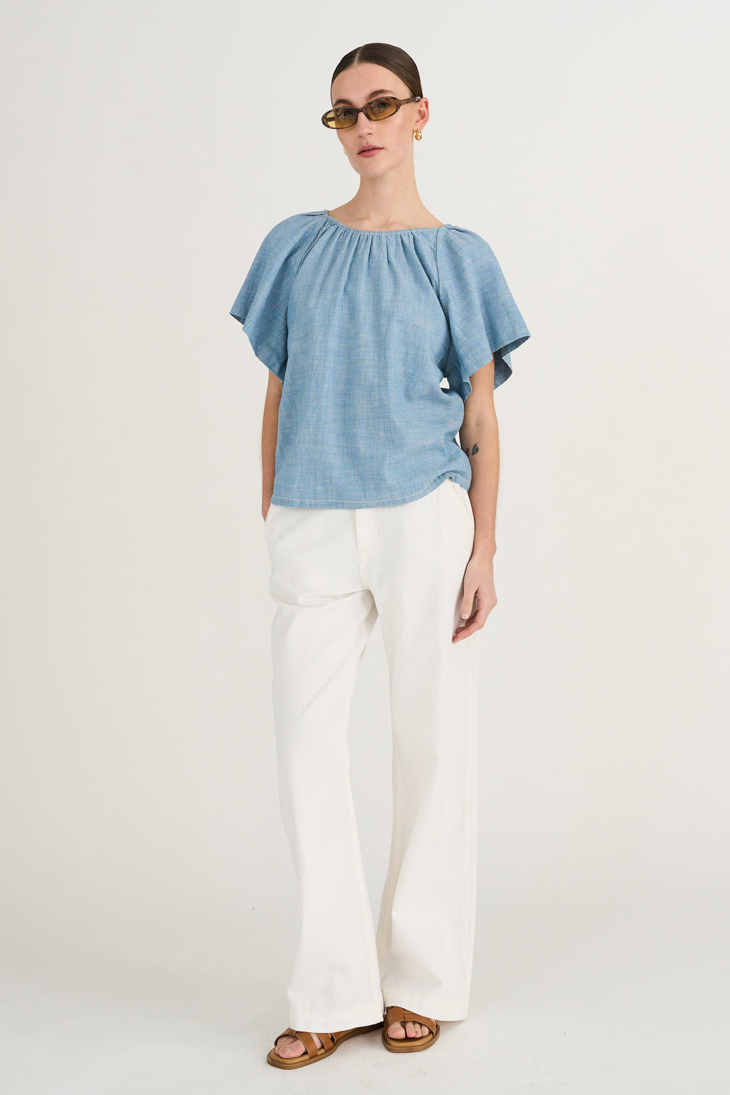 PD-Birkin Classic Pant - Optical white – Pieszak