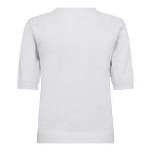 Pieszak Jeans PD-Eba Half Sleeve V-Neck Knit Knitwear 011 Optical white