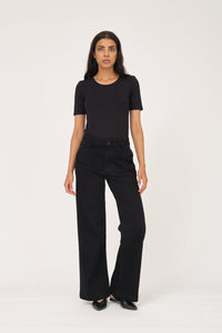 Pieszak Jeans PD-Gilly French Jeans Wash Deep Organic Black Jeans & Pants 9 Black
