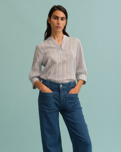 Pieszak Jeans PD-Mabel Shirt Beach Stripe Shirts & Blouses 00 Striped