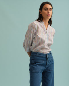 Pieszak Jeans PD-Mabel Shirt Beach Stripe Shirts & Blouses