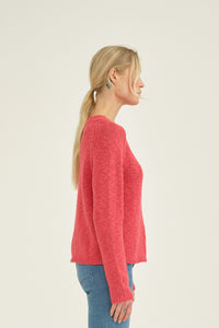 Pieszak Jeans PD-May Crewneck Knit Knitwear 321 Blossom Red