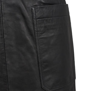 Pieszak Jeans PD-Melanie Leather Pocket Skirt Leather 9 Black