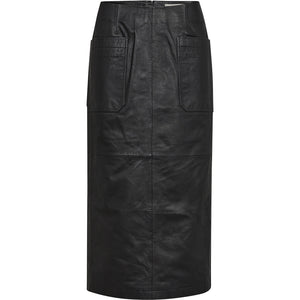 Pieszak Jeans PD-Melanie Leather Pocket Skirt Leather 9 Black