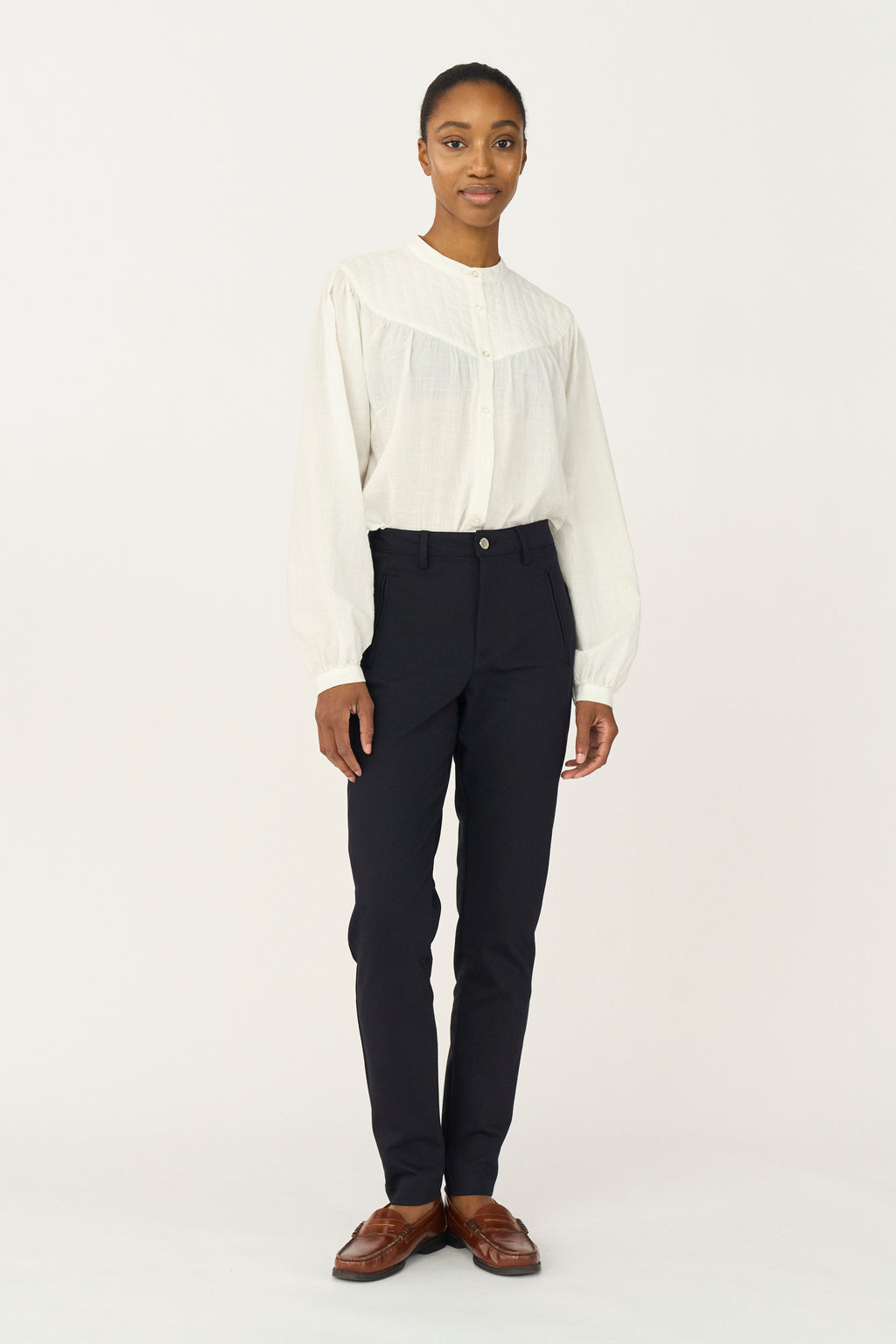 PD-New Melanie Cropped Pant - Navy – Pieszak