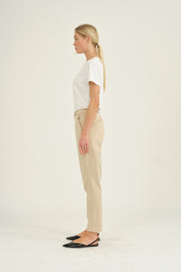 Pieszak Jeans PD-Anika Support Cropped Chino Jeans & Pants 072 Cream Tan
