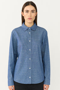 Pieszak Jeans PD-Becca Denim Studs Shirt Shirts & Blouses 51 Denim Blue