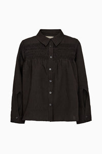 Pieszak Jeans PD-Cassandra New Pintuck Velvet Shirt Shirts & Blouses 9 Black