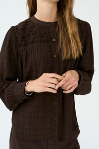 Pieszak Jeans PD-Cassie Pintuck Shirt Shirts & Blouses 768 Black Coffee