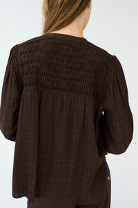 Pieszak Jeans PD-Cassie Pintuck Shirt Shirts & Blouses 768 Black Coffee