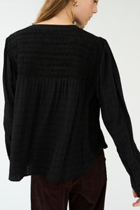 Pieszak Jeans PD-Cassie Pintuck Shirt Shirts & Blouses 9 Black