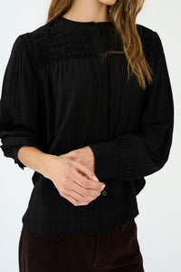 Pieszak Jeans PD-Cassie Pintuck Shirt Shirts & Blouses 9 Black