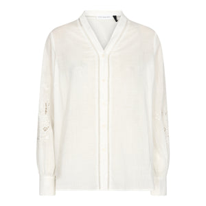 Pieszak Jeans PD-Freya Broderie Englaise Blouse Shirts & Blouses 01 White