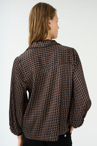 Pieszak Jeans PD-Gaya V-Neck Blouse Shirts & Blouses 00 print
