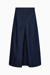 Pieszak Jeans PD-Harper Chambrey Pleat Skirt Skirt 510 Rinse Denim