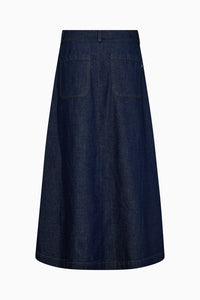 Pieszak Jeans PD-Harper Chambrey Pleat Skirt Skirt 510 Rinse Denim