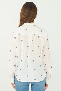 Pieszak Jeans PD-Heart Shirt Shirts & Blouses 011 Optical white