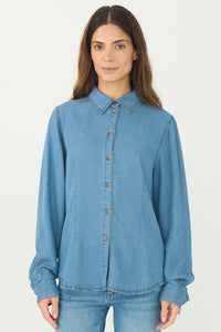 Pieszak Jeans PD-Heather Shirt Shirts & Blouses 513 Mid Blue Denim