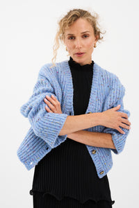 Pieszak Jeans PD-Holly Cardigan Knit Knitwear 550 Blue Mist
