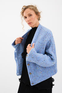 Pieszak Jeans PD-Holly Cardigan Knit Knitwear 550 Blue Mist