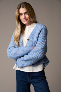 Pieszak Jeans PD-Holly Cardigan Knit Knitwear 550 Blue Mist