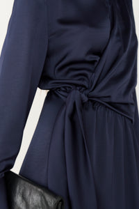 Pieszak Jeans PD-Iris Satin Dress Dresses 523 Deep Navy Blue