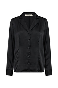 Pieszak Jeans PD-Iris Satin Shirt Shirts & Blouses 9 Black