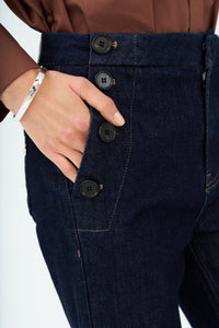 Pieszak Jeans PD-Jenora Cropped Sailor Jeans Wash Blue Dawn Rinse Jeans & Pants 510 Rinse Denim