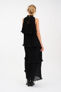 Pieszak Jeans PD-Lana Layered Maxidress Dresses 9 Black