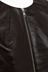 Pieszak Jeans PD-Lanni Leather 3/4 Sleeve Jacket Leather 768 Black Coffee
