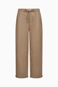 PD-Lanni Leather Cropped Pant - camel – Pieszak