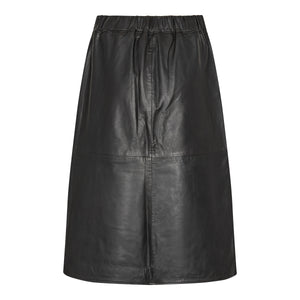 Pieszak Jeans PD-Lanni Leather Knee Skirt Leather 9 Black