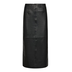 Pieszak Jeans PD-Lanni Long Leather Skirt Leather 9 Black