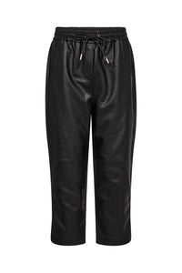 Pieszak Jeans PD-Lanni Sporty Cropped Leather Pant Jeans & Pants 9 Black