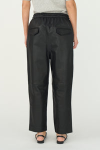 Pieszak Jeans PD-Lanni Sporty Cropped Leather Pant Jeans & Pants 9 Black