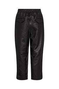 Pieszak Jeans PD-Lanni Sporty Cropped Leather Pant Jeans & Pants 9 Black