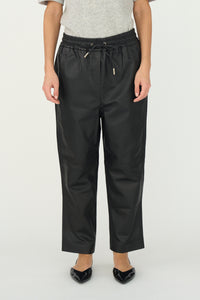 Pieszak Jeans PD-Lanni Sporty Cropped Leather Pant Jeans & Pants 9 Black