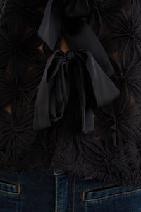 Pieszak Jeans PD-Lexie 3D Chiffon Tie jacket Shirts & Blouses 9 Black