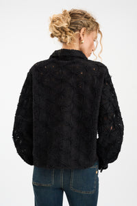 Pieszak Jeans PD-Lexie 3D Chiffon Tie jacket Shirts & Blouses 9 Black