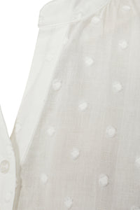 Pieszak Jeans PD-Mabel Dobby Dot SL Shirt Shirts & Blouses 01 White