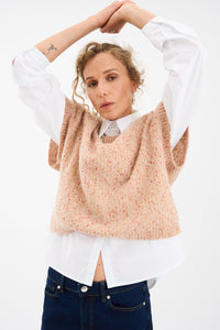 Pieszak Jeans PD-Marian Batwing Confetti Knit Knitwear 313 Rose Shadow