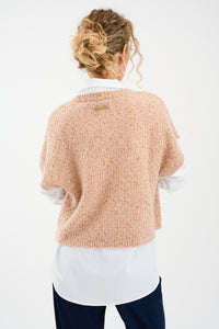 Pieszak Jeans PD-Marian Batwing Confetti Knit Knitwear 313 Rose Shadow