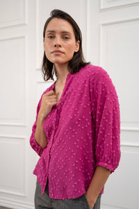 Pieszak Jeans PD-Milla Boheme 3/4 Shirt Shirts & Blouses 366 Very Berry