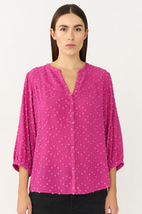 Pieszak Jeans PD-Milla Boheme 3/4 Shirt Shirts & Blouses 366 Very Berry