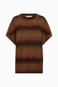 Pieszak Jeans PD-New Dew Oversize SS Knit Knitwear 71 Warm brown