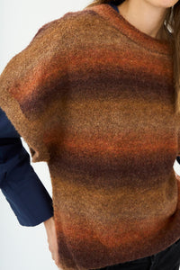 Pieszak Jeans PD-New Dew Oversize SS Knit Knitwear 71 Warm brown