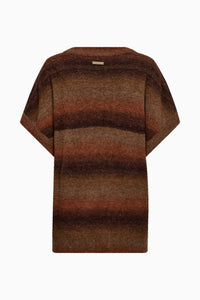 Pieszak Jeans PD-New Dew Oversize SS Knit Knitwear 71 Warm brown