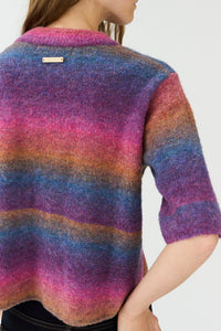 Pieszak Jeans PD-New Dew SS Cardigan Knitwear 350 Bright Grape
