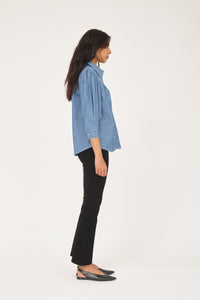 Pieszak Jeans PD-New Whitney Boheme Shirt Excl. Rinse Denim Shirts & Blouses 51 Denim Blue